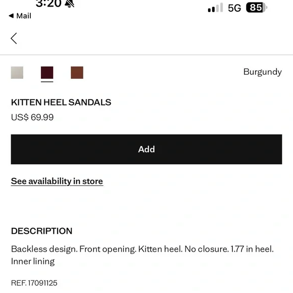 Mango Open-Toe Kitten Heels - Picture 4 of 9